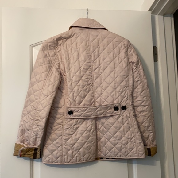 Blush pink Burberry quilted Coat - Picture 13 of 17